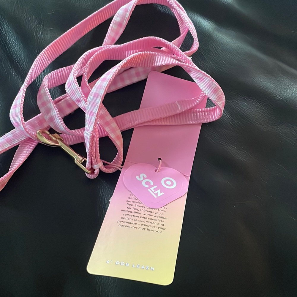 Stoney clover lane dog leash 6 foot  pink new with tags